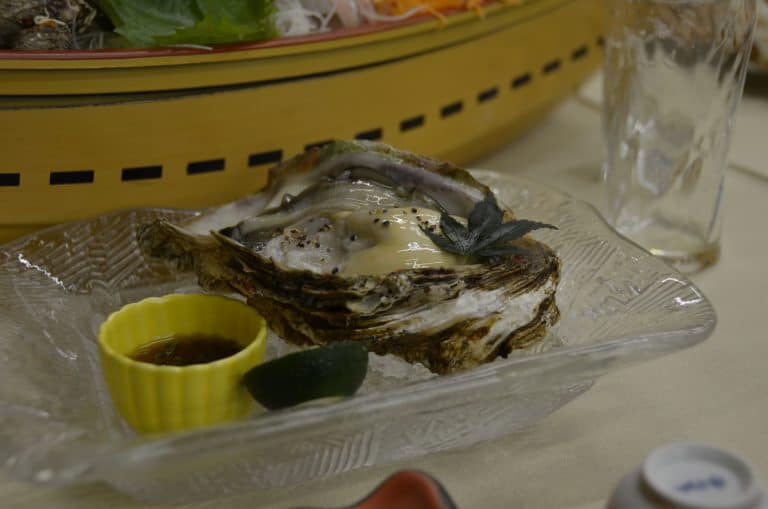 Sado Island, hotel – oyster, Aug.2016 (Sado Island)