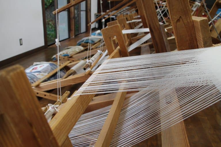 Sado Island, Aikawa – Sakiori weaving1, Aug.2016 (Sado Island)