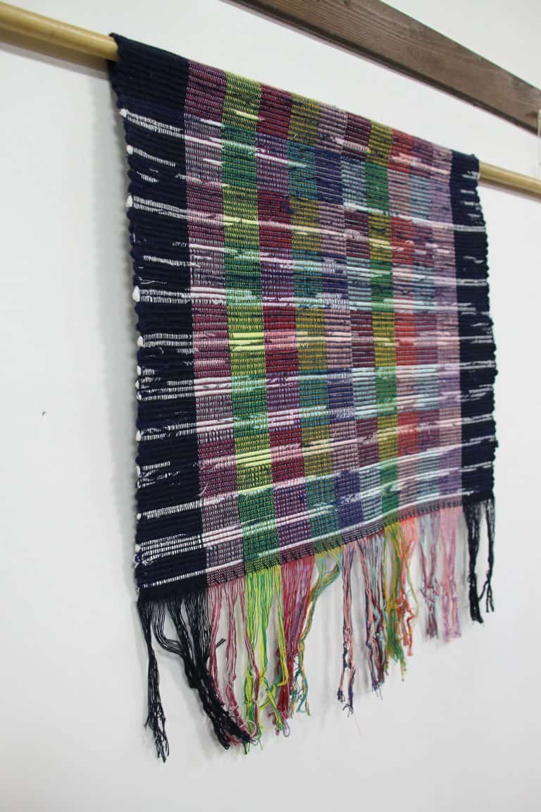 Sado Island, Aikawa – Sakiori Weaving, professional work, Aug.2016 (Sado Island)