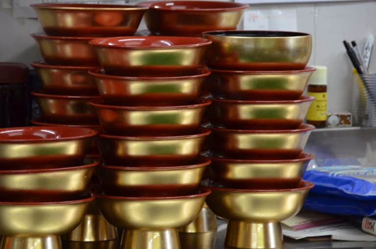 Sado Island – gold bowls, Aug.2016 (Sado Island)