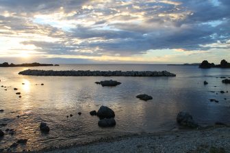 Sado Island, Nanaura – sunset view 1, Aug.2016