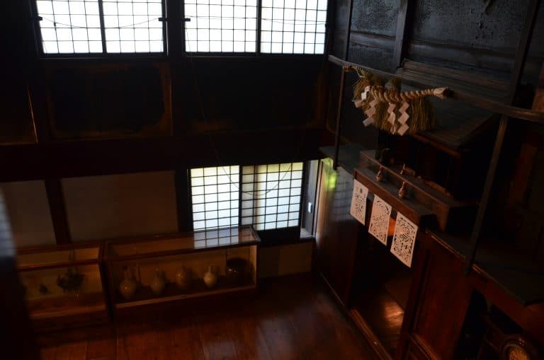 Sado Island, Shukunegi – house of Seikuro, view from upstairs, Aug.2016 (Sado Island)