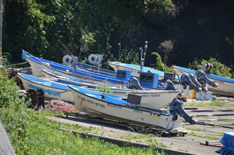 Sado Island, Shukunegi – boats, Aug.2016 (Sado Island)