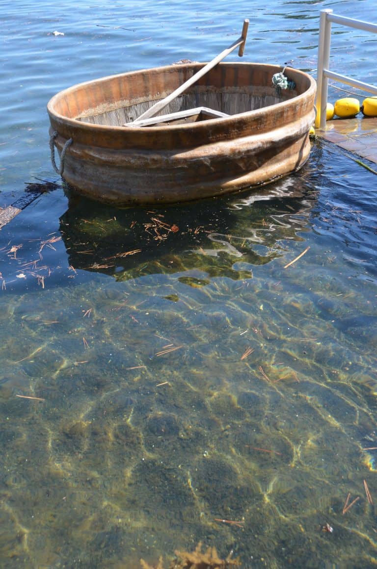 Sado Island, Yajima Kyojima – Tarai Bune on the water, Aug.2016 (Sado Island)