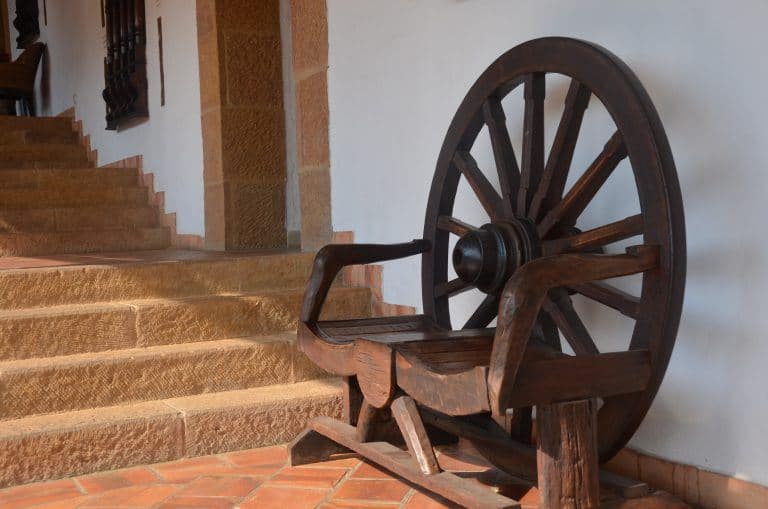 Barichara, hotel – bench, Dec.2016 (Barichara)