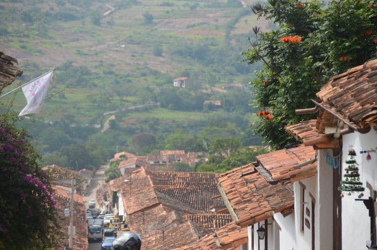 Barichara – houses along the slope, Dec.2016 (Barichara)