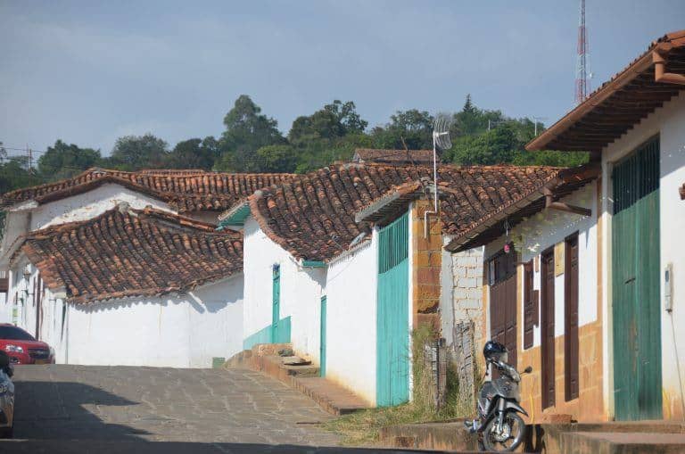 Barichara – road in front of the hotel, Dec.2016 (Barichara)