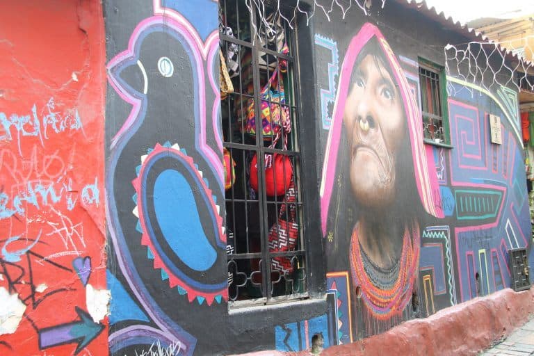 Bogota, La Candelaria – mural 1, Dec.2016 (Bogota)