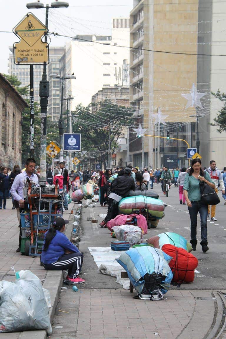 Bogota – lively street, Dec.2016 (Bogotá)