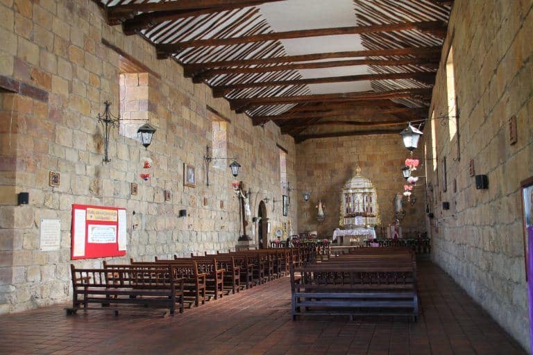 Guane – inside the church, Dec.2016 (Barichara)