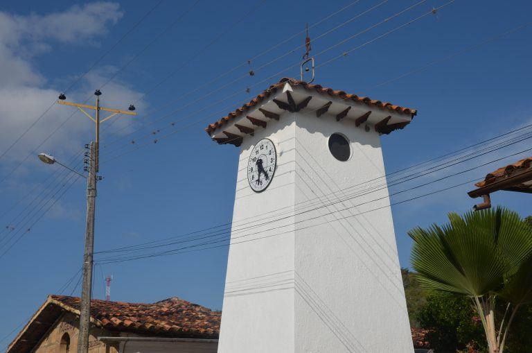Guane – clock tower, Dec.2016 (Barichara)
