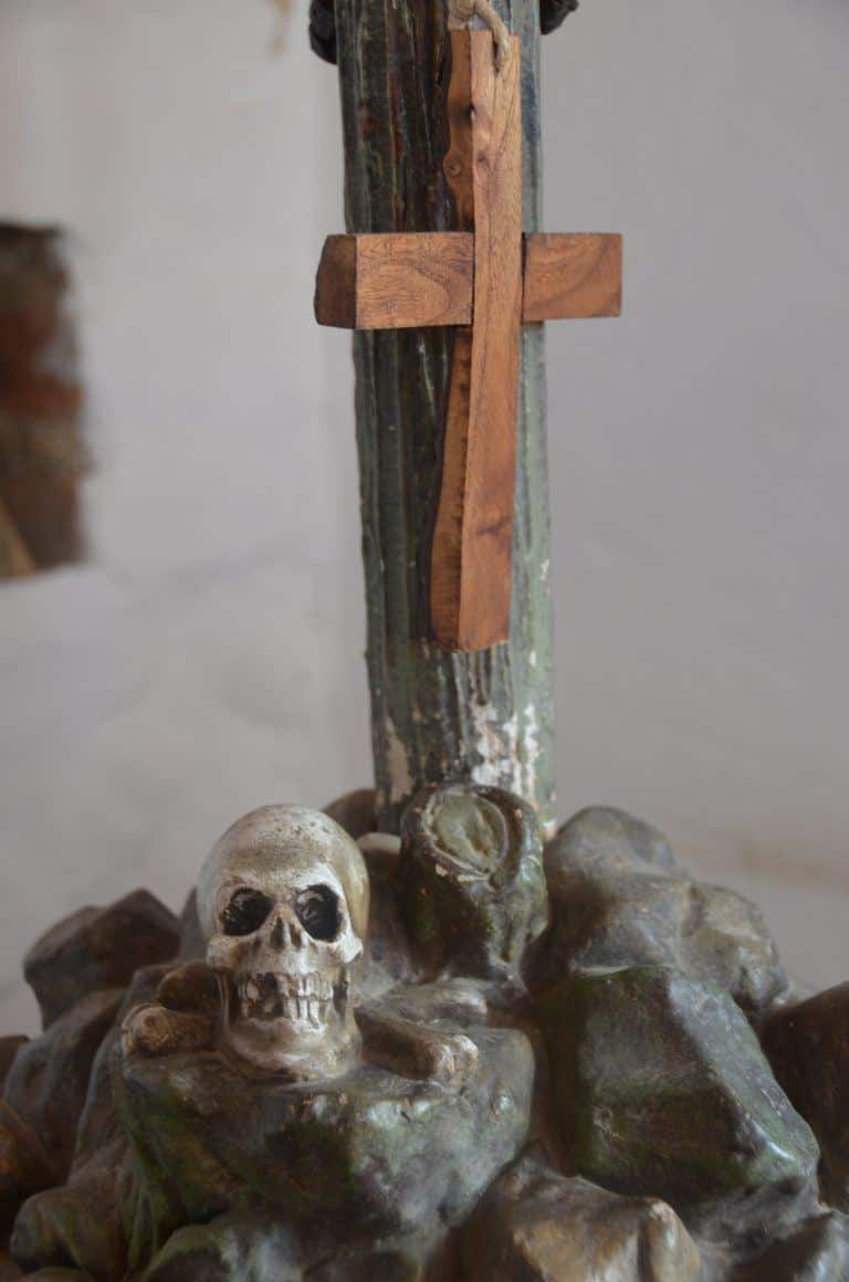 Convento Santo Ecce-Homo – skull, Dec.2016 (Villa de Leyva)