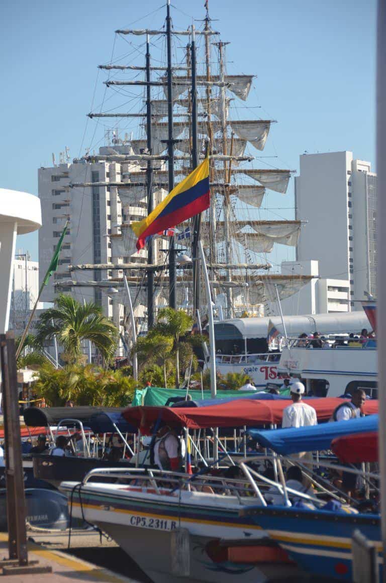 Cartagena, port – flag, Jan.2017 (Cartagena)
