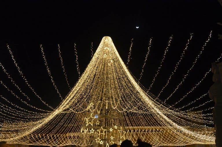 Cartagena at night – Christmas lights 2, Jan.2017 (Cartagena)