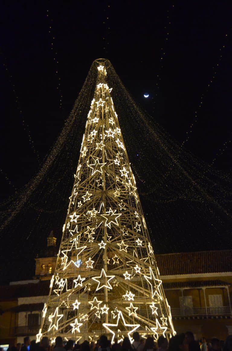 Cartagena at night – Christmas lights 3, Jan.2017 (Cartagena)