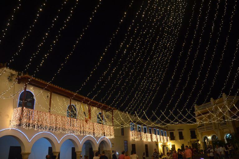 Cartagena at night – square, Jan.2017 (Cartagena)