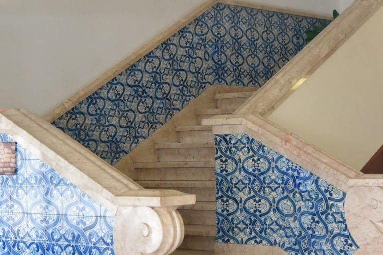 Tavira – stairs with tiles, Feb.2017 (Tavira)