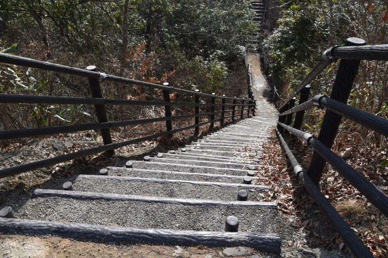 Ibaraki, Ryujin Bridge – staircase, Dec.2017 (Ibaraki)