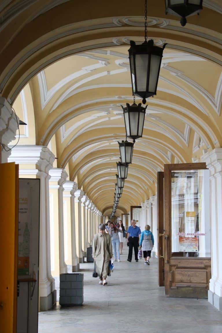 Saint Petersburg – corridor of Gostiny Dvor 1, Aug.2017 (Saint Petersburg)