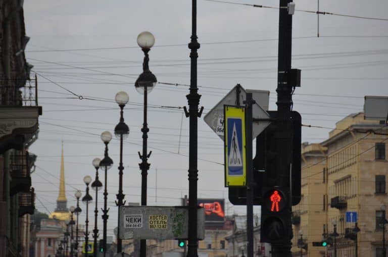 Saint Petersburg – lamps in Nevsky Prospect, Aug.2017 (Saint Petersburg)