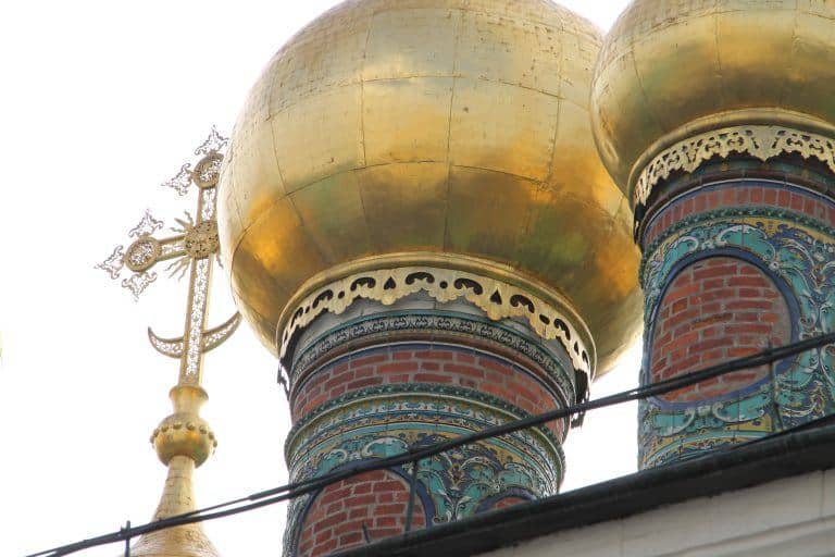 Moscow Kremlin – detail of the domes, Aug.2017 (Moscow)