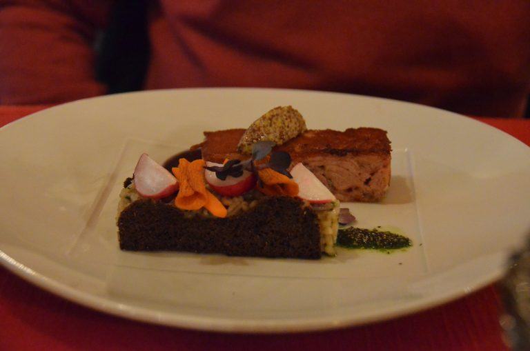 Moscow, Cafe Pushkin – pork dish, Aug.2017 (Moscow)