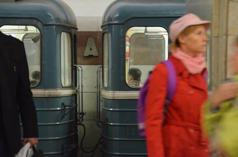 Moscow metro – train and people, Aug. 2017 (Moscow)