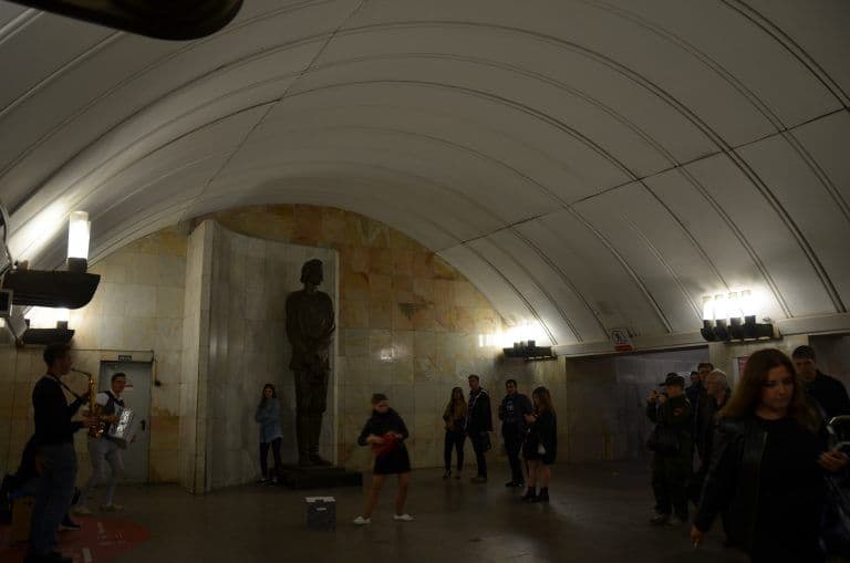 Moscow metro – performance, Aug. 2017 (Moscow)