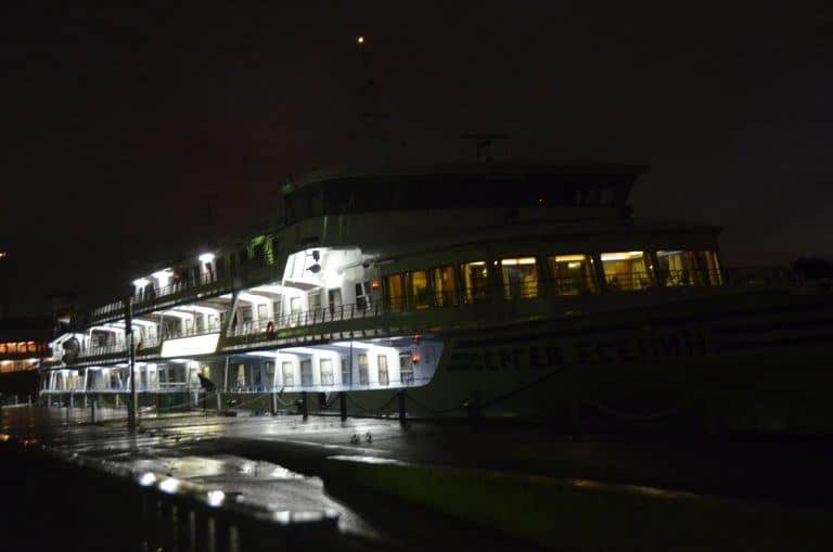 Moscow – our boat at night, Aug.2017 (Moscow)