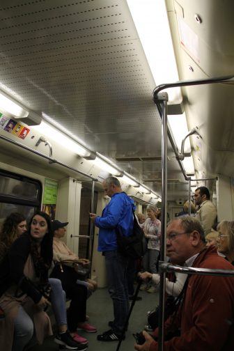Moscow metro – iterior of Beloruskaya, Aug.2017