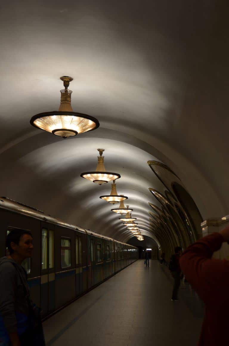 Moscow metro – platform of Novoslobodskaya, Aug.2017 (Moscow)