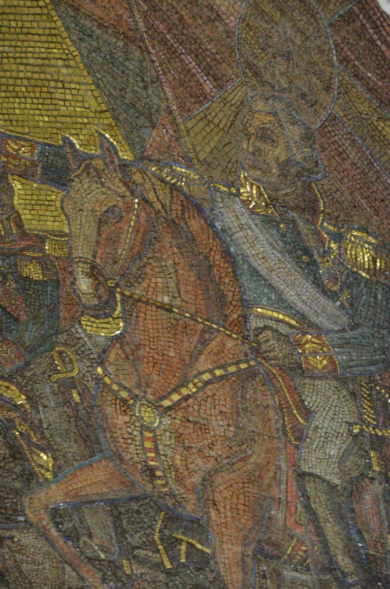 Moscow metro – mosaic of Komsomolskaya, Aug.2017 (Moscow)