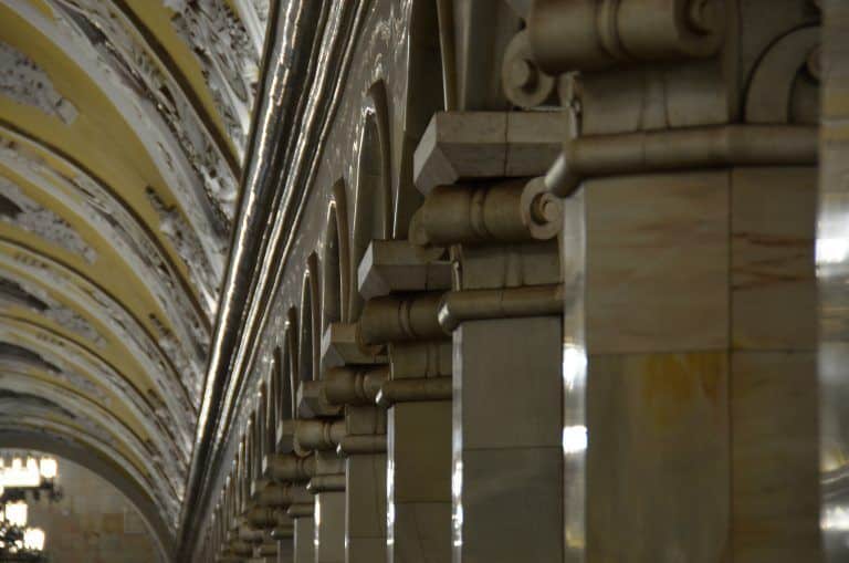 Moscow metro – pillars of Komsomolskaya, Aug.2017 (Moscow)