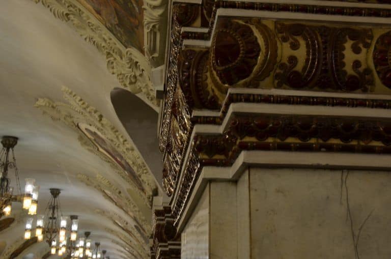 Moscow metro – detail of Kievskaya, Aug.2017 (Moscow)