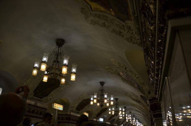 Moscow metro – lightings at Kievskaya, Aug.2017 (Moscow)