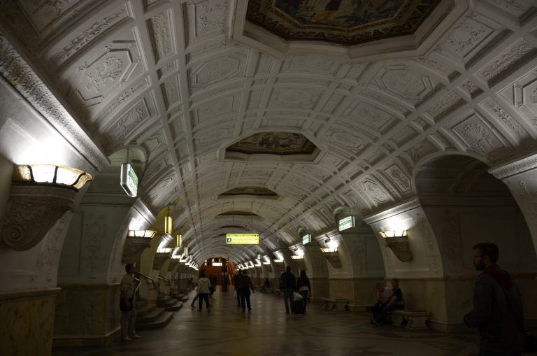 Moscow metro – iterior of Beloruskaya, Aug.2017 (Moscow)