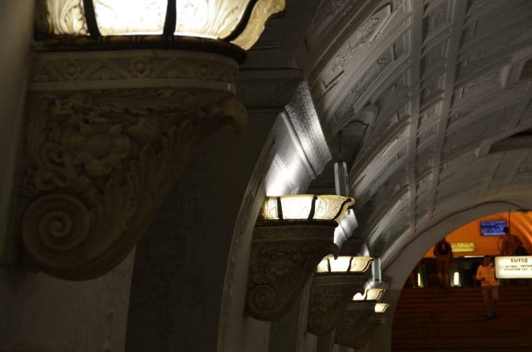 Moscow metro – lighting of Beloruskaya, Aug.2017 (Moscow)