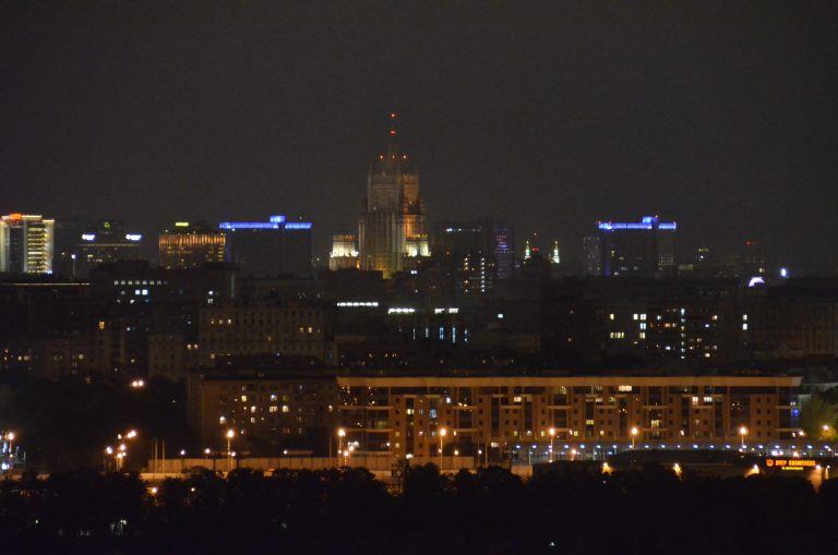 Moscow night – view from Sparrow Hills, Aug.2017 (Moscow)