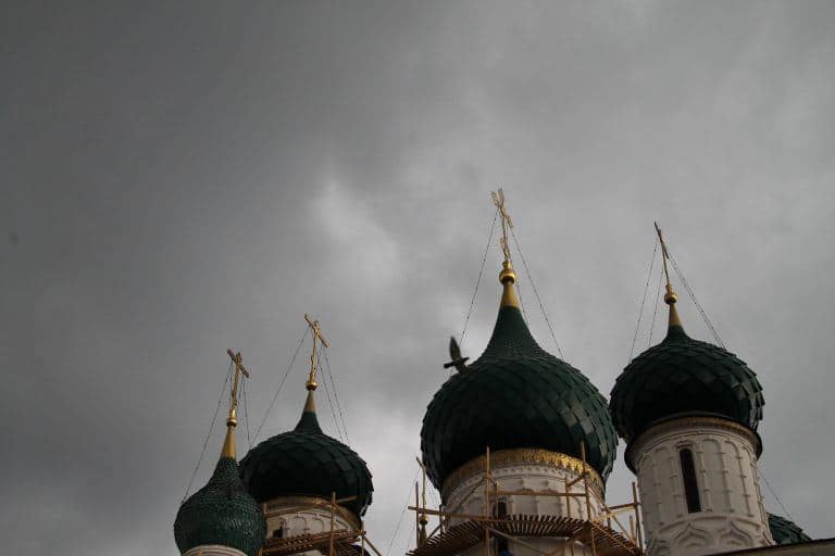 Yaroslavl, St. Elijah’s Church – green domes, Aug.2017 (Yaroslavl)