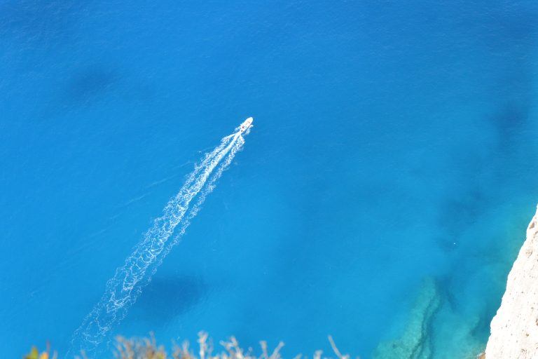 Zakynthos, Shipwreck Beach – one boat, Sept.2017 (Zakynthos)