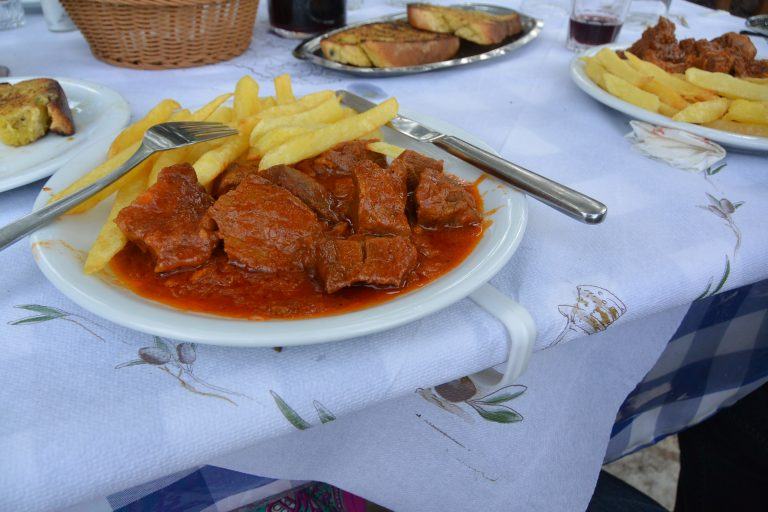 in Greece, eat meat