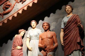 キエティの考古学博物館、ラ・チヴィテッラにあるギリシャ神殿の像