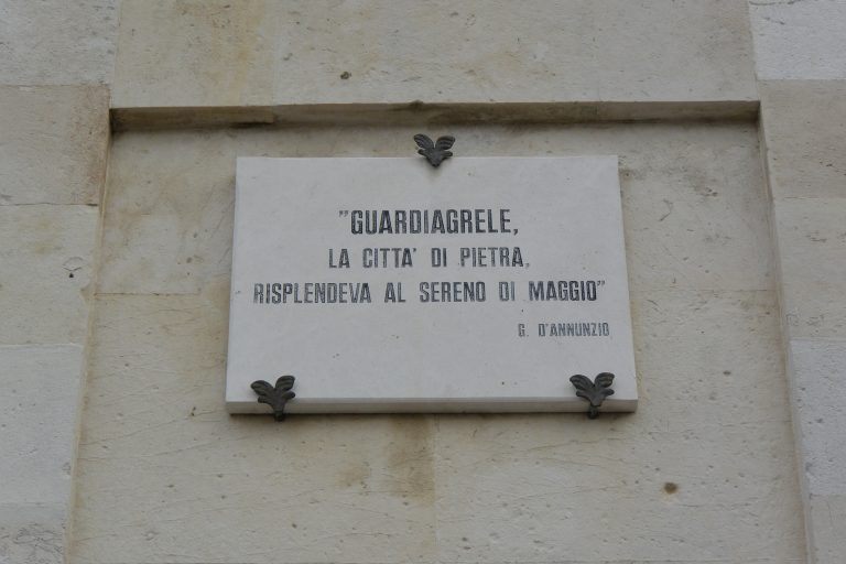 Guardiagrele – words of D’Annunzio, Nov.2017 (Abruzzo)