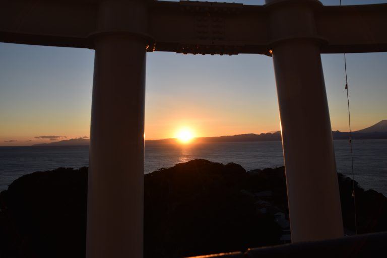 Enoshima – sunset, Jan.2018 (Enoshima)