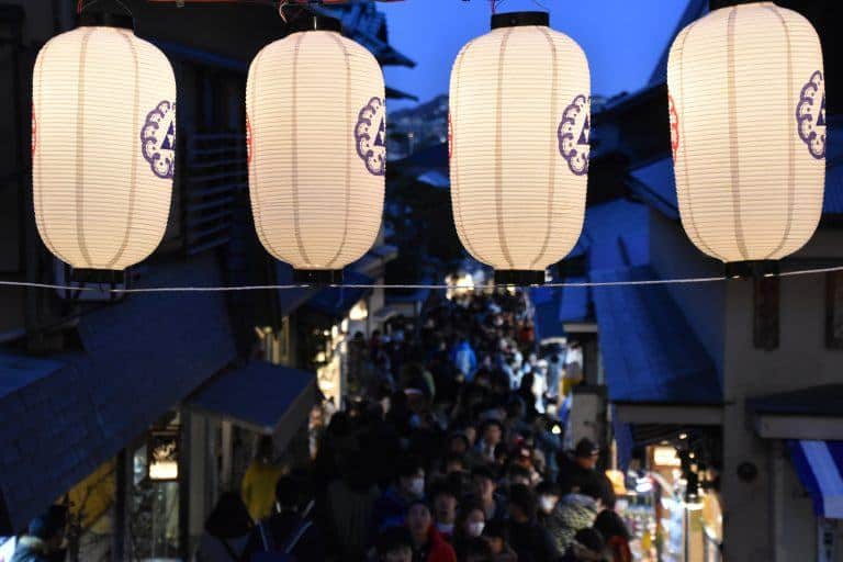 Enoshima – four lanterns, Jan.2018 (Enoshima)