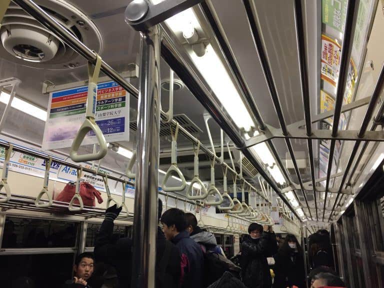 Nagano – inside train, Dec.2017 (Nagano)