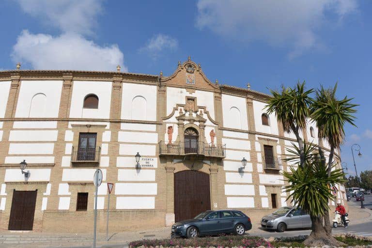 Antequera, bullring – outside, Feb.2018 (Antequera) (Andalucia)