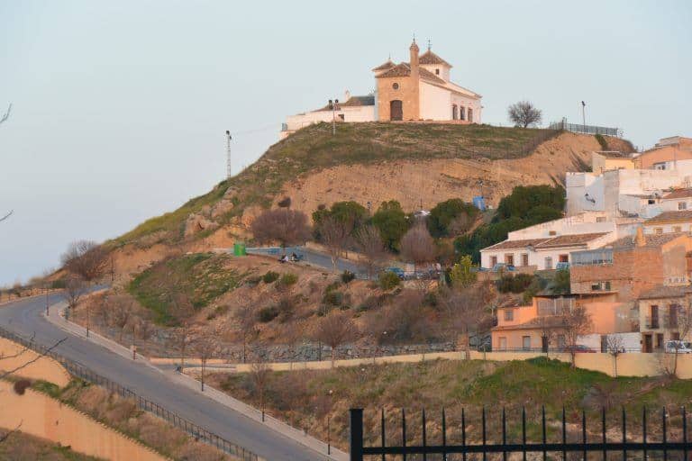 Antequera – church in the warm light, Feb.2018 (Antequera) (Andalucia)