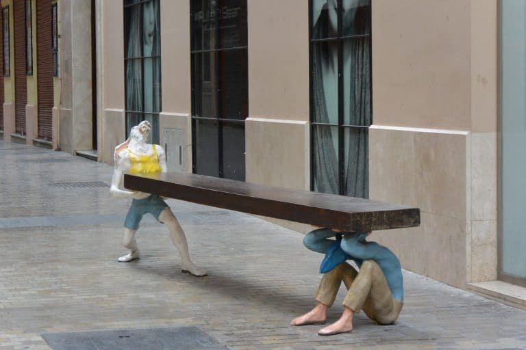 Malaga – bench, Feb.2018 (Malaga) (Andalusia)