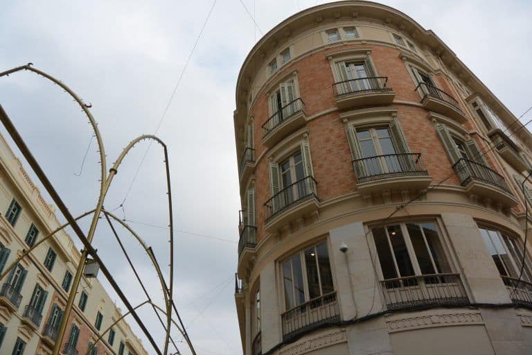 Malaga – round corner, Feb.2018 (Malaga) (Andalusia)